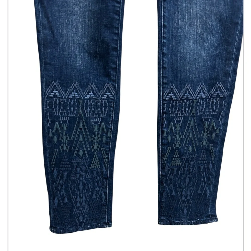 Miss Me Girls Jean Size 14 Skinny Ankle Denim Embroidered NWT